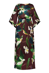 Studio Anneloes multi color Tamara satin flower jurk