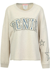 The Shirt Project light beige melange denim sweater