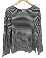 The Shirt Project navy ecru basic strick shirt